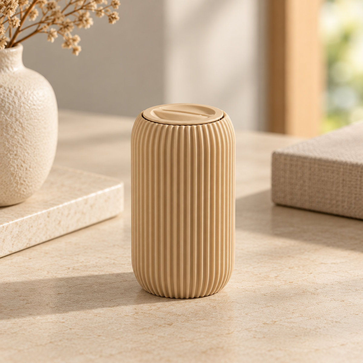Dispensador de Palitos LINO em Areia