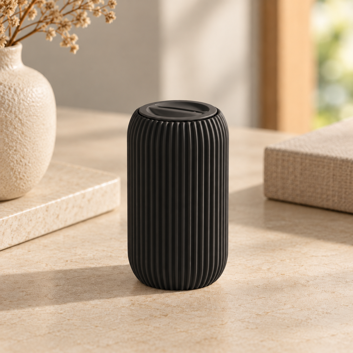 Dispensador de Palitos LINO em Preto Fosco