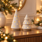 Árvore Iluminada de Natal ORIVA LUME em ambiente de Natal sereno