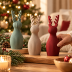 Rena Decorativa de Natal ORIVA RENA em ambiente humanizado com escala realista